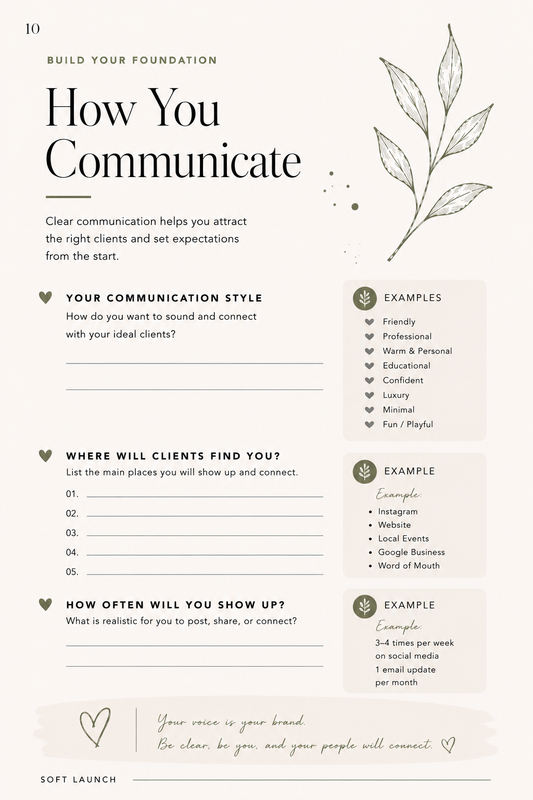The Soft Launch Workbook - Build Your Business Foundation with Confidence